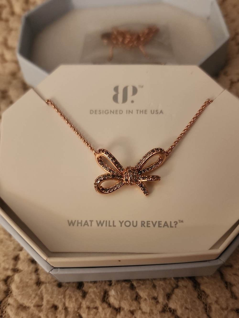 BP Loops Between Wishes Bow OG Necklace